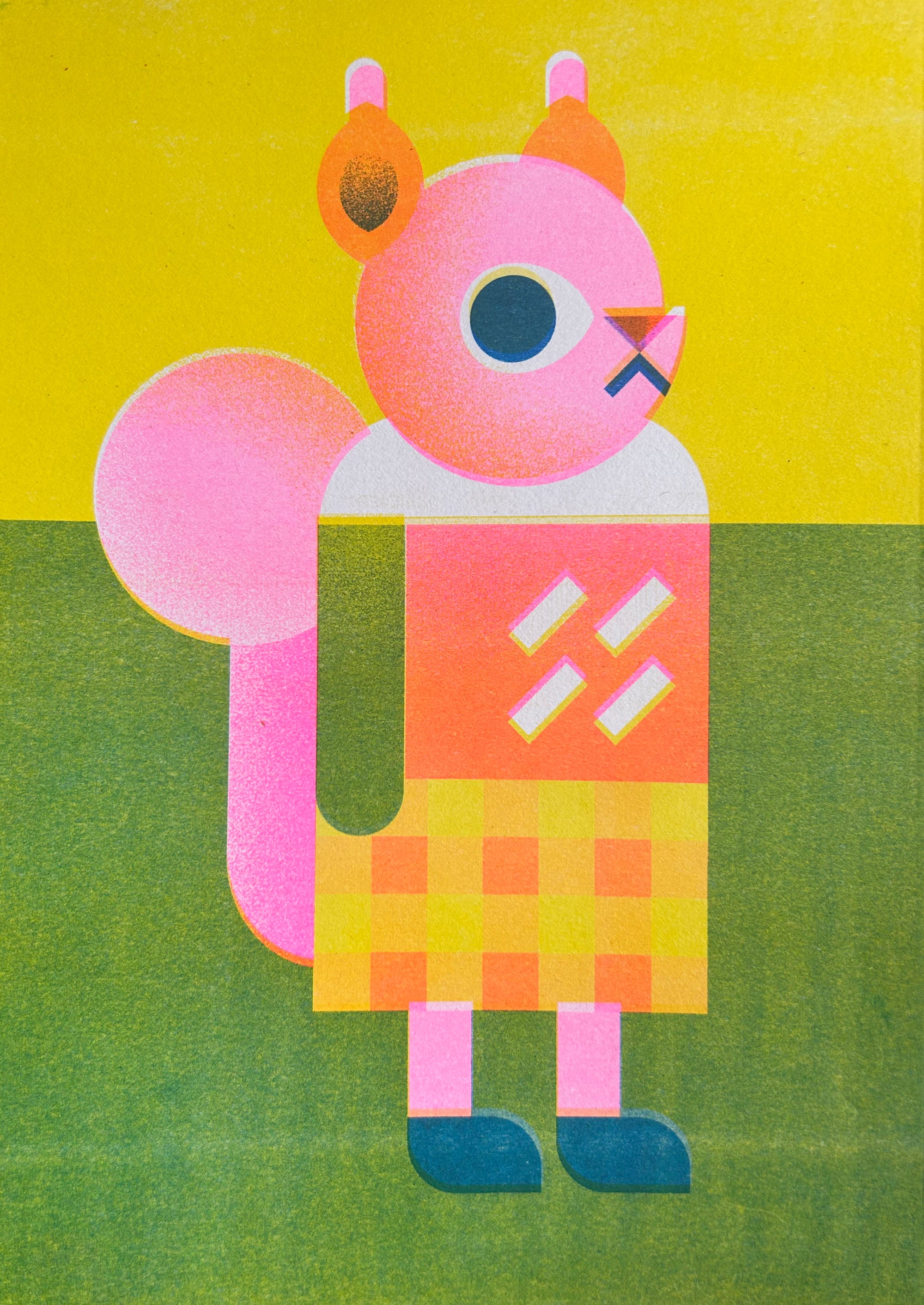 Highland Squirrel A4 Print