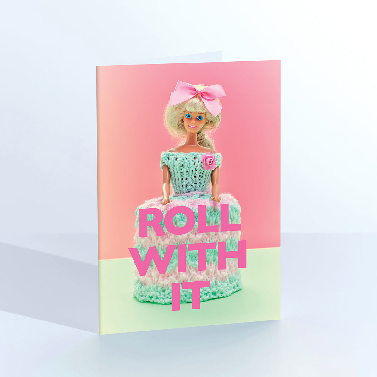 Roll With It Toilet Doll Greeting Card