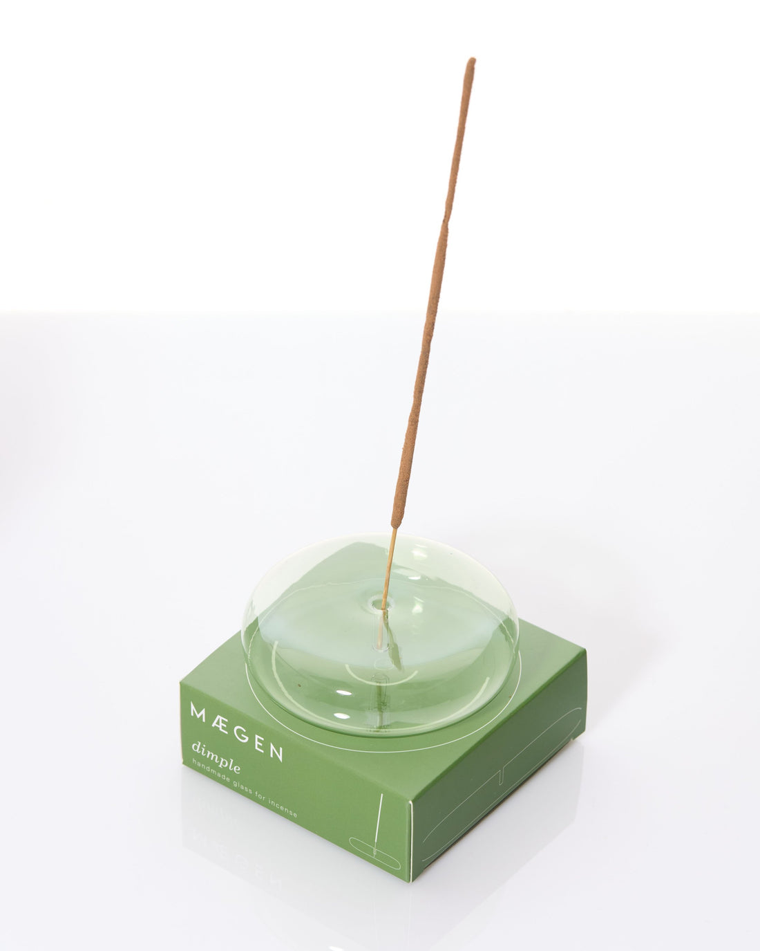 Maegen Dimple Incense Holder Green