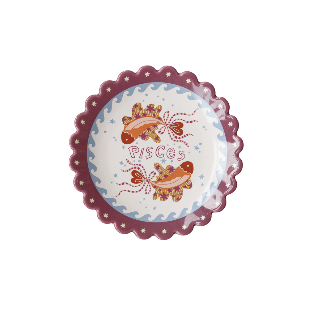 Zodiac Sign Plate - Pisces | All The Luck In The World
