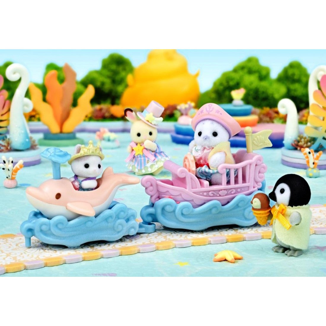 Sylvanian Families Amusement Park Ride Set – Ride the Waves