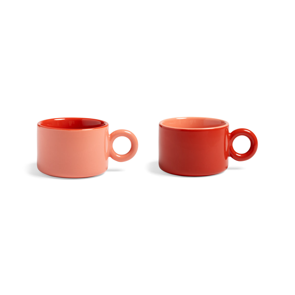 &K Amsterdam Mug Chiquito Red Set of 2