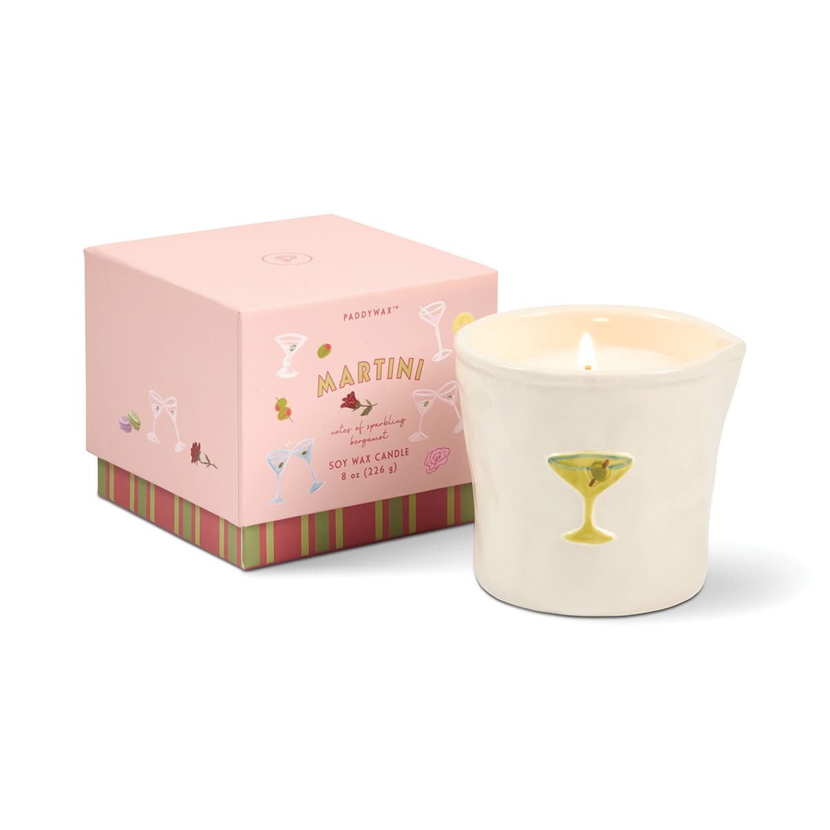 Paddywax Bistro Ceramic Candle - Martini