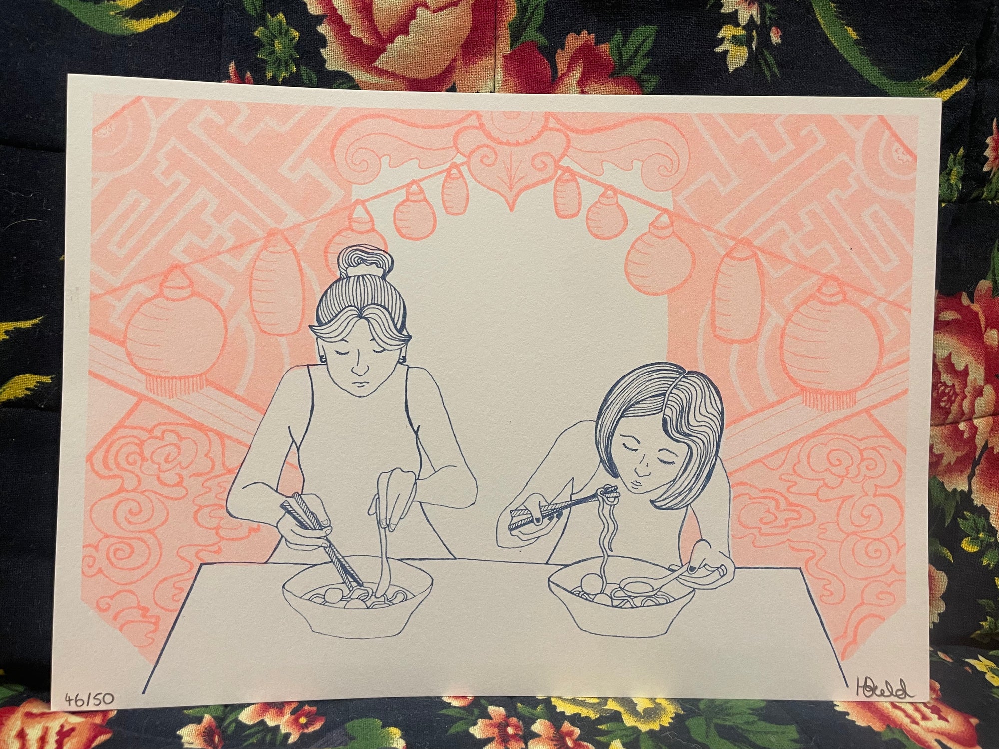 Bangkok Noodles Print - Print Hannah Budd Modern Love Store Glasgow