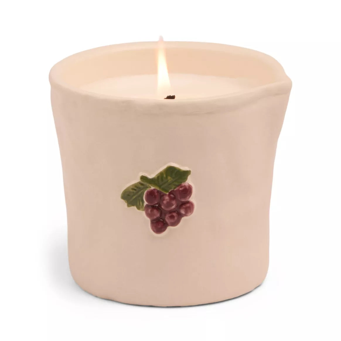 Bordeaux Grapes Ceramic Candle