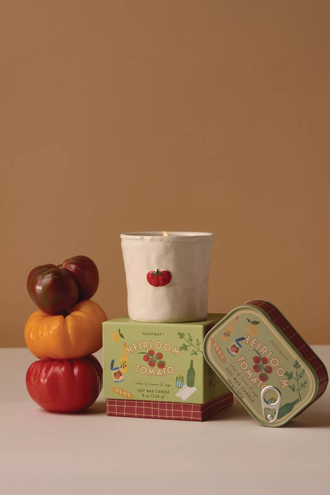 Heirloom Tomato Ceramic Candle