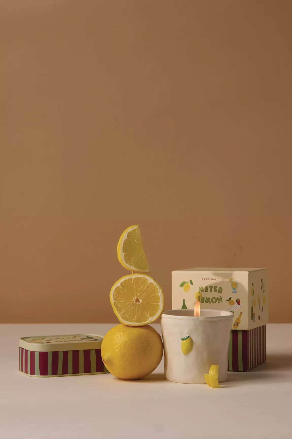 Meyer Lemon Ceramic Candle