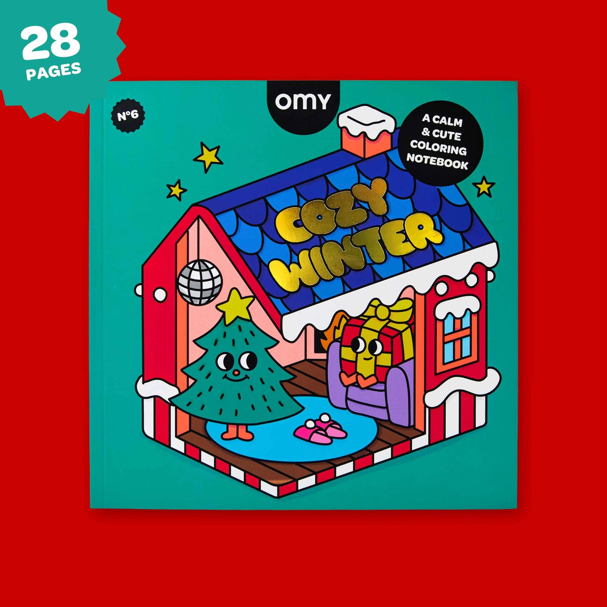 OMY Cozy Art Christmas colouring book