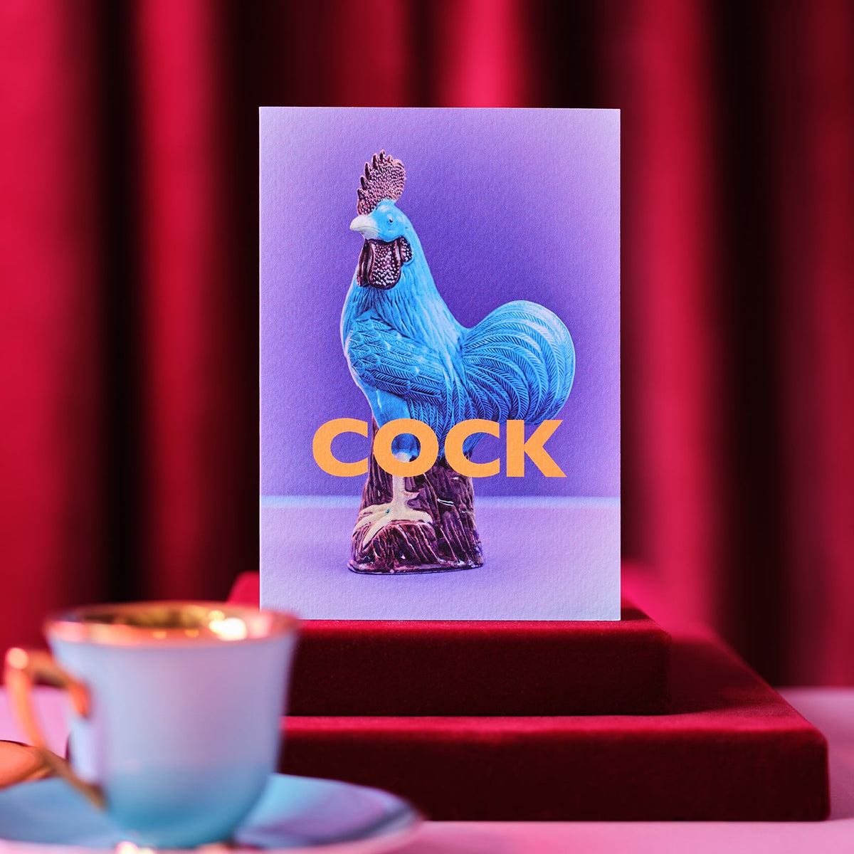 Cock Greeting Card styled shot