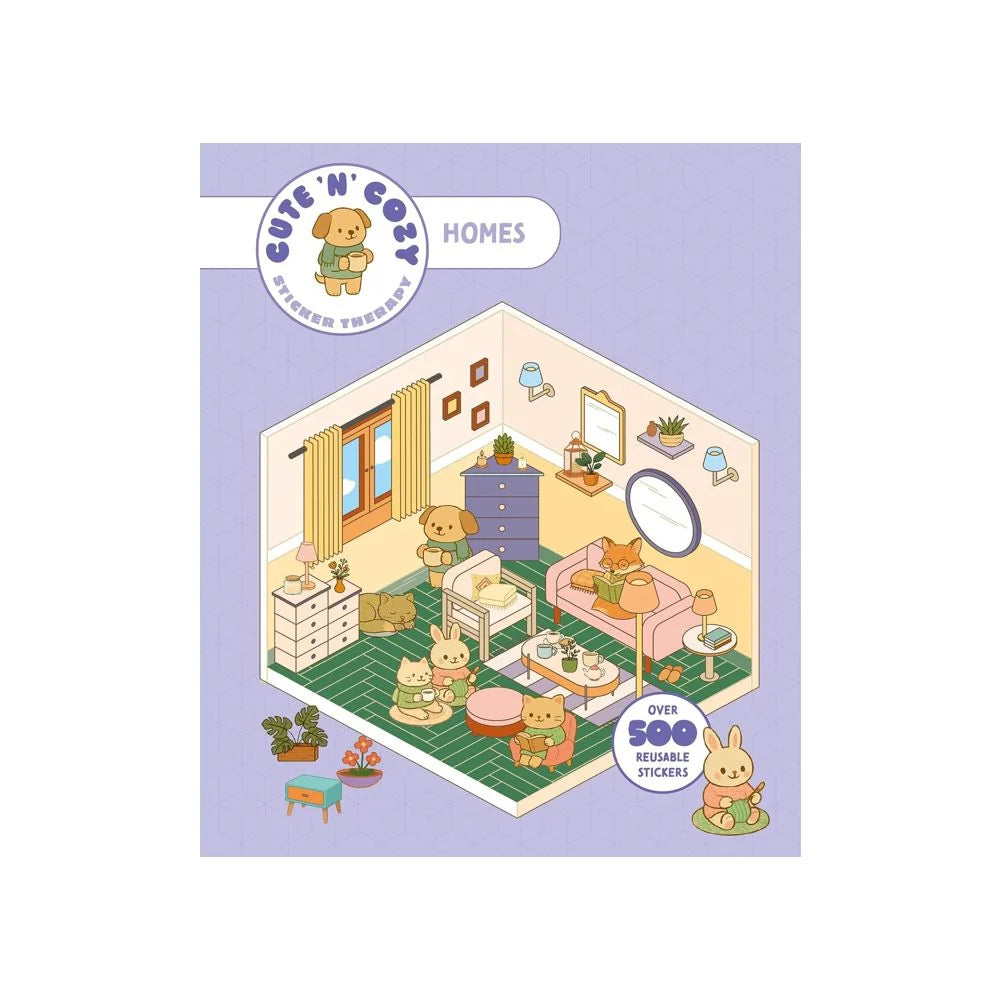 Cute 'n' Cozy Sticker Therapy: Homes