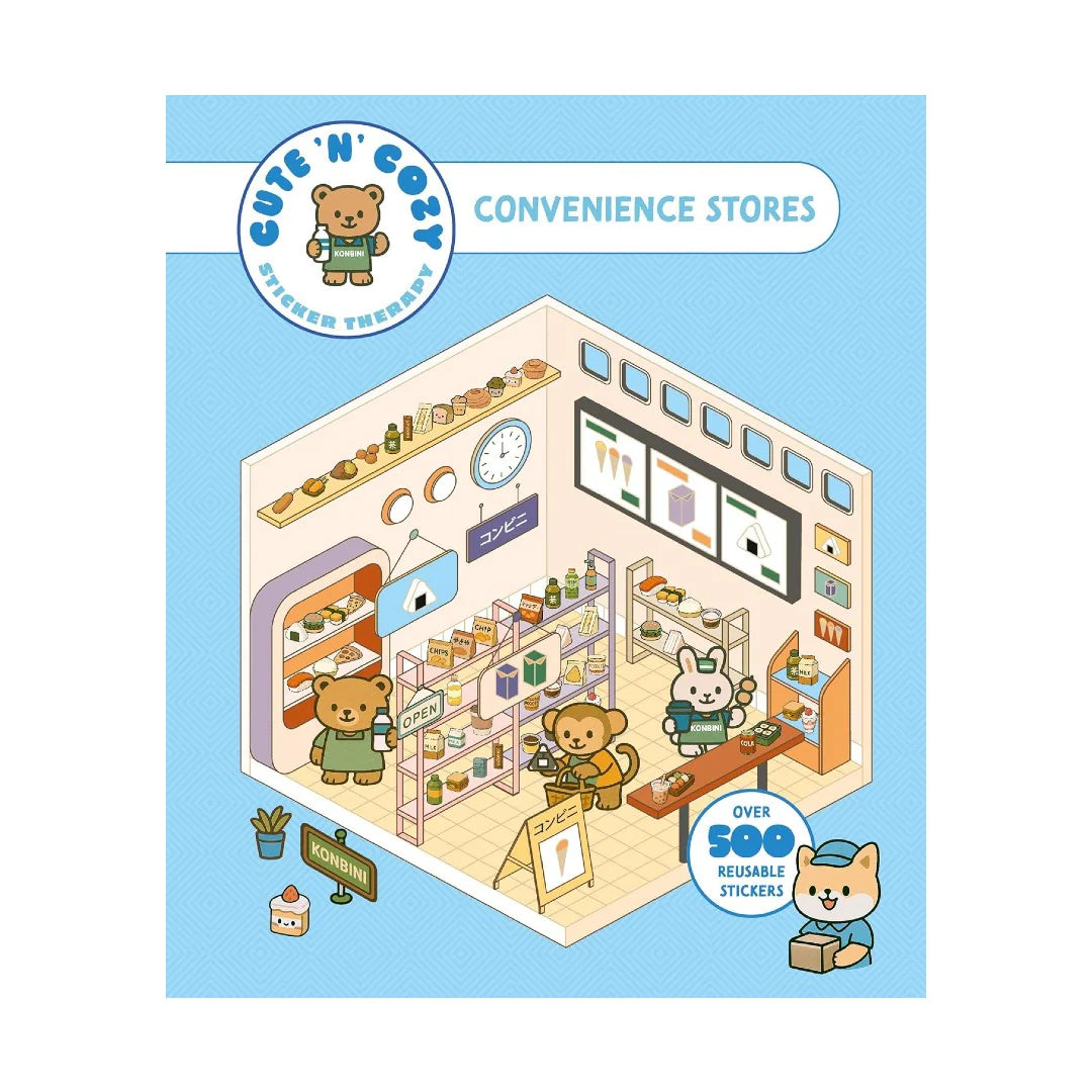 Cute 'n' Cozy Sticker Therapy Convenience Stores sticker book by Skittledog