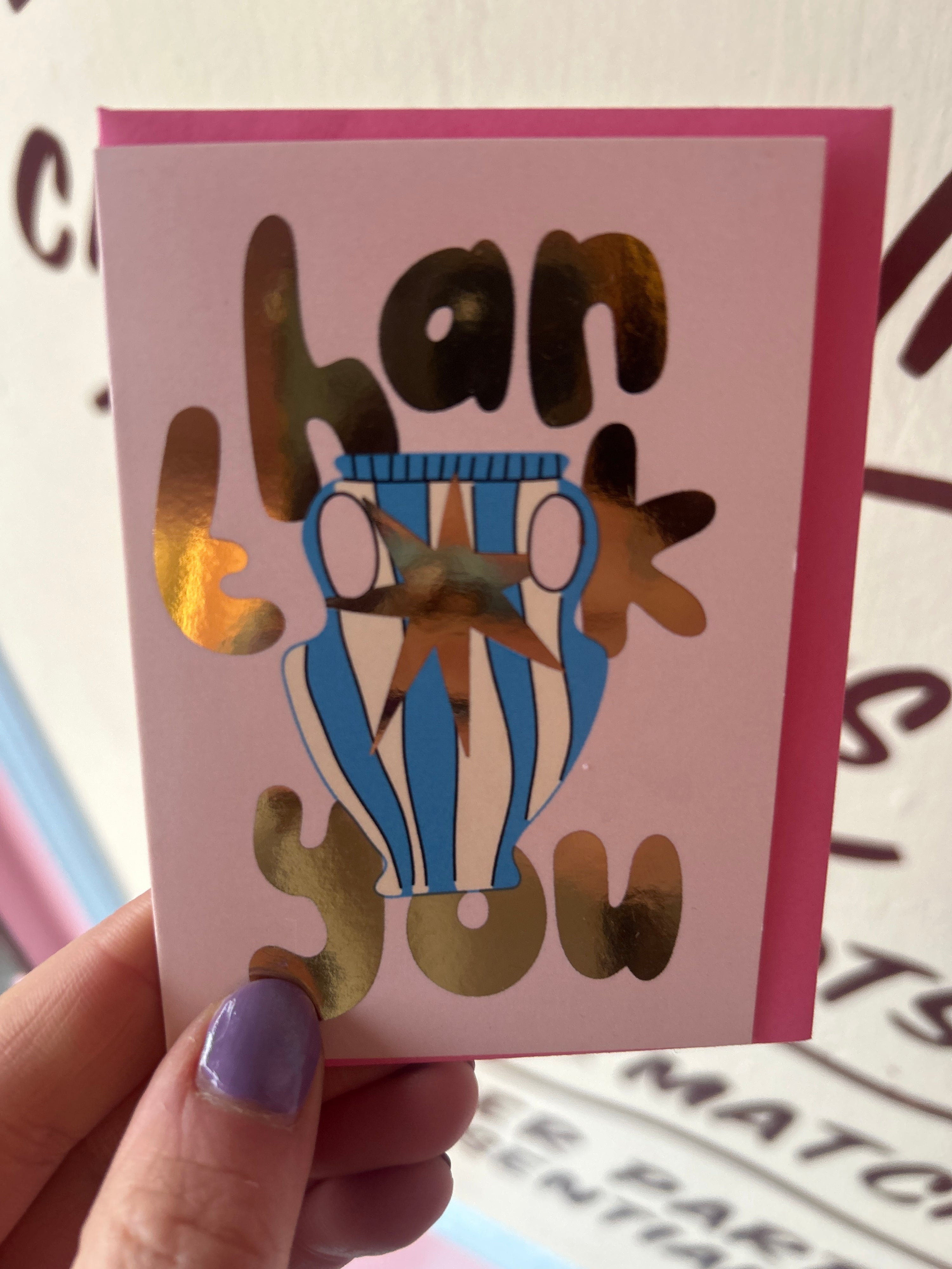Mini thank you card