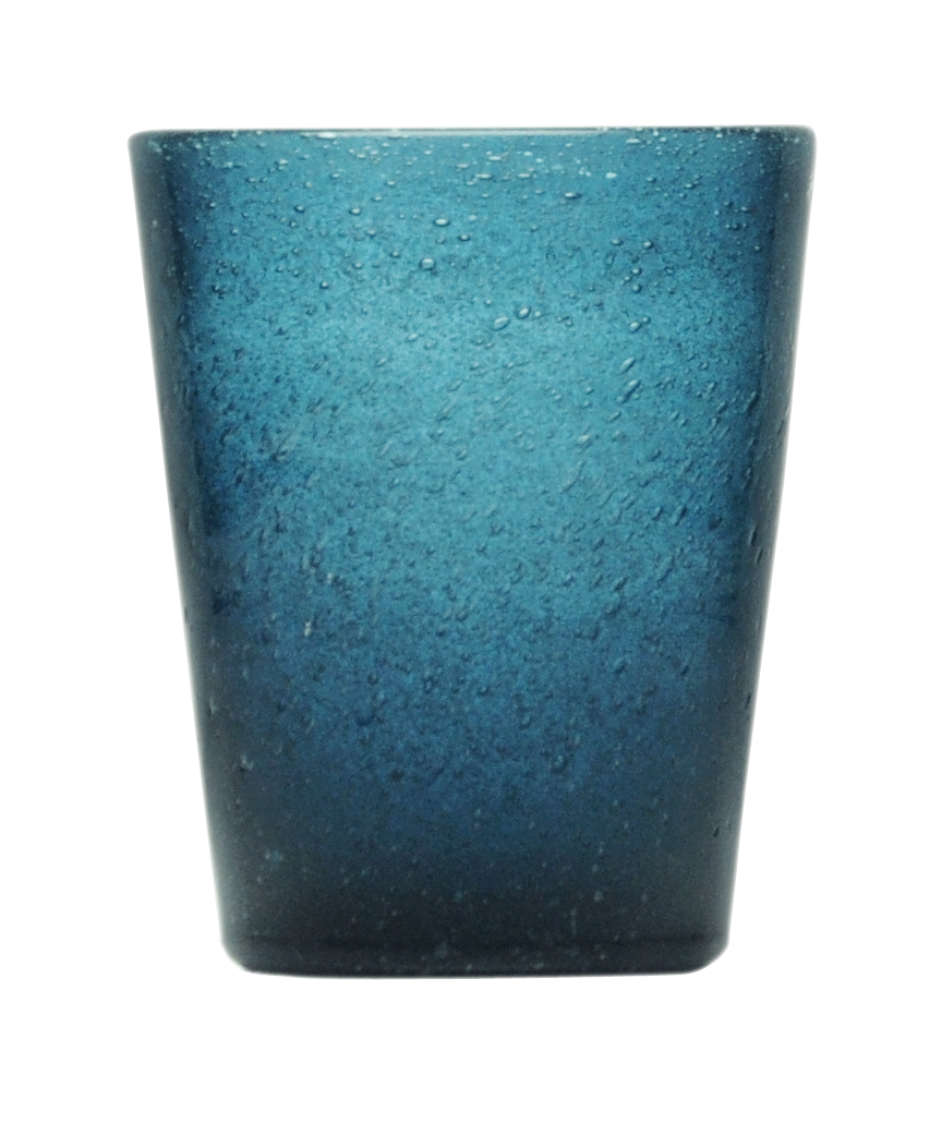 Memento Glass Tumbler - Deep Blue