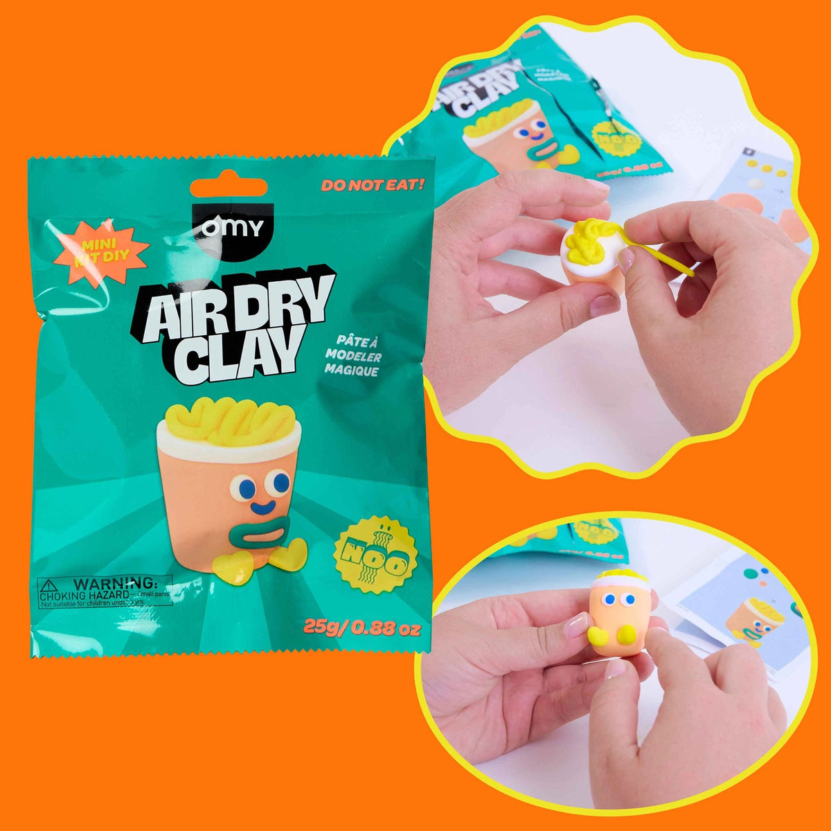 Noo the Ramen air dry clay kit by OMY