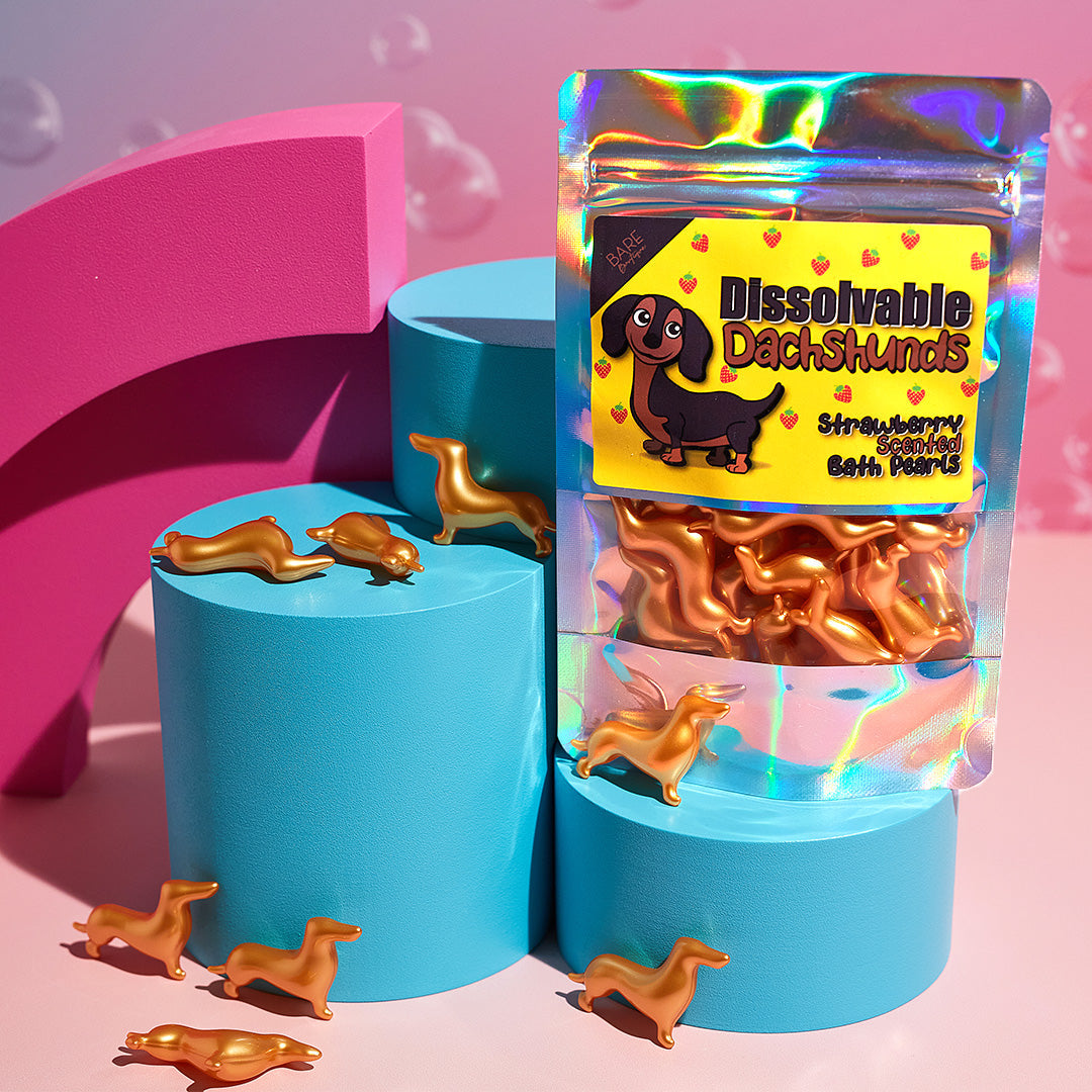 Dissolvable Dachshunds Bath Pearls – Pack of 15