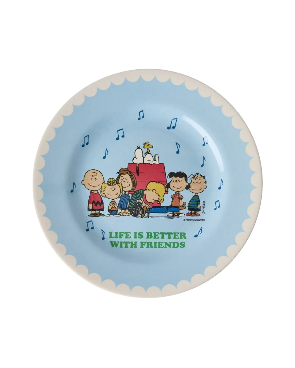 Snoopy Plate Blue