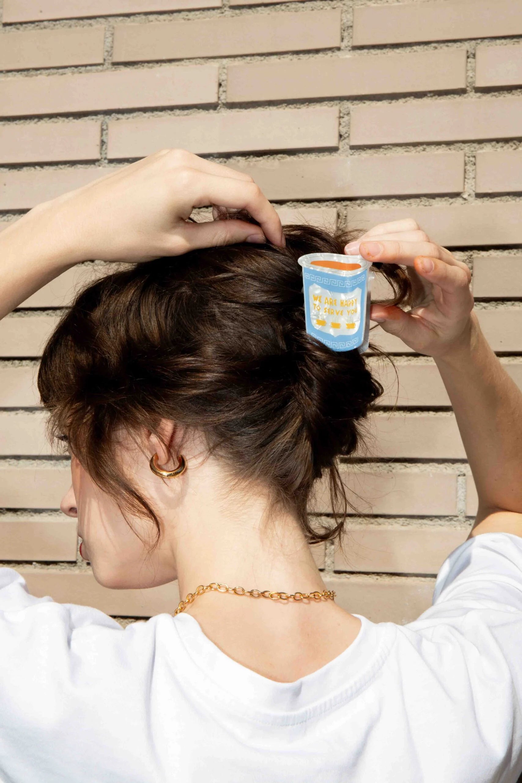 Happy to Serve you Coffee Hair Claw