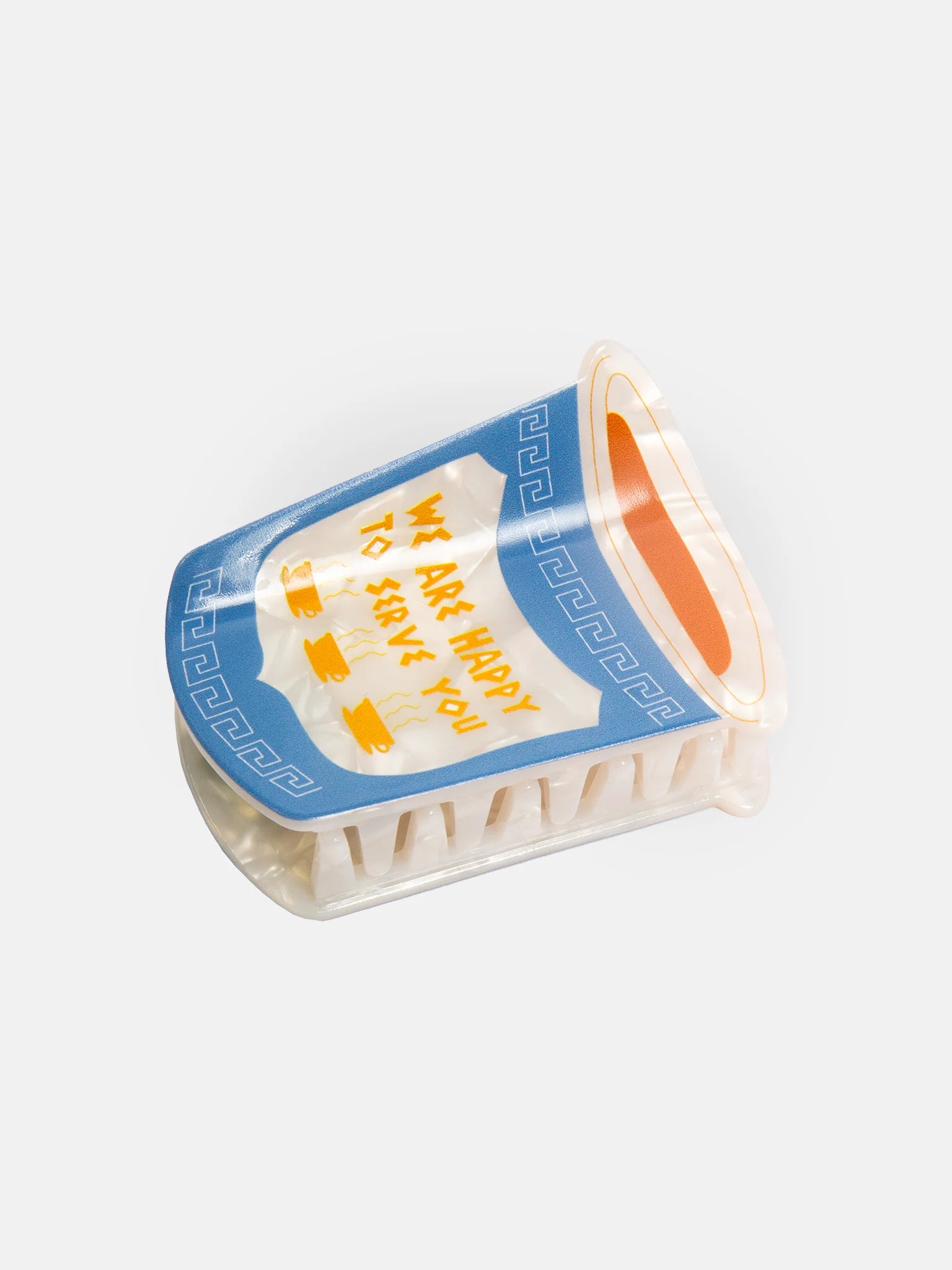 Happy to Serve you Coffee Hair Claw