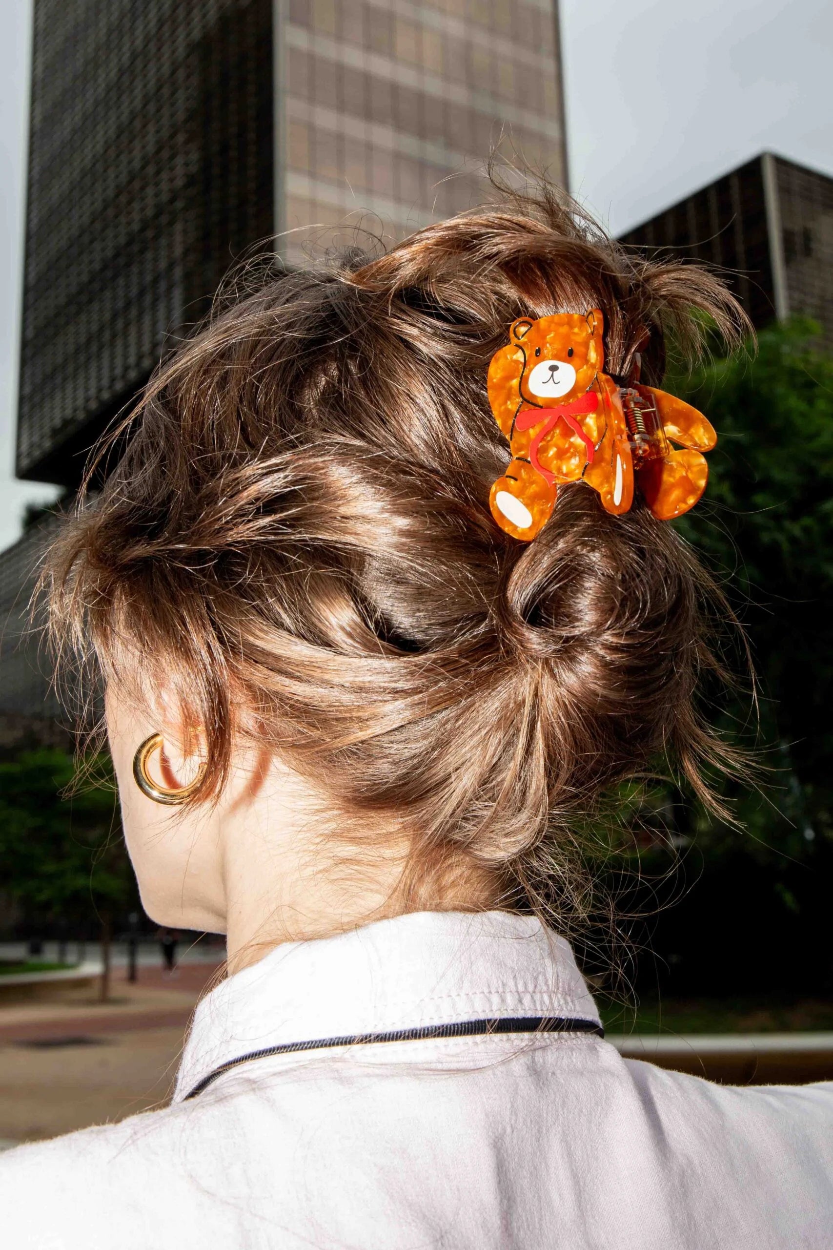 Teddy Bear Hair Claw