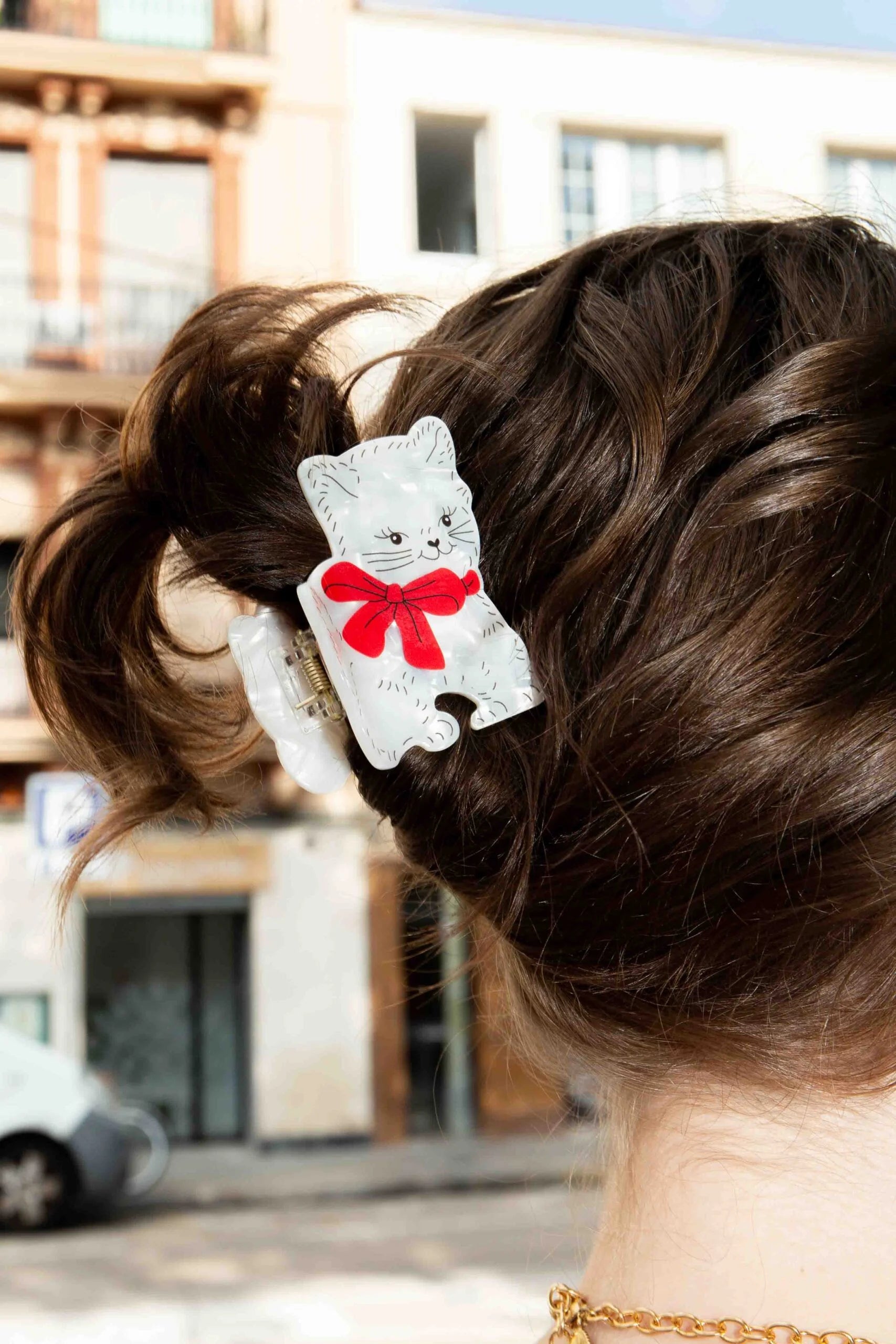 Vintage Cat Hair Claw Clip