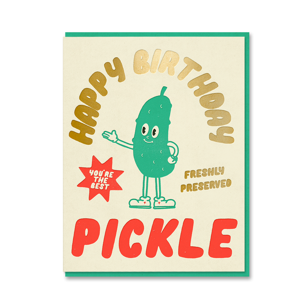 Pickle Happy Birthday Card