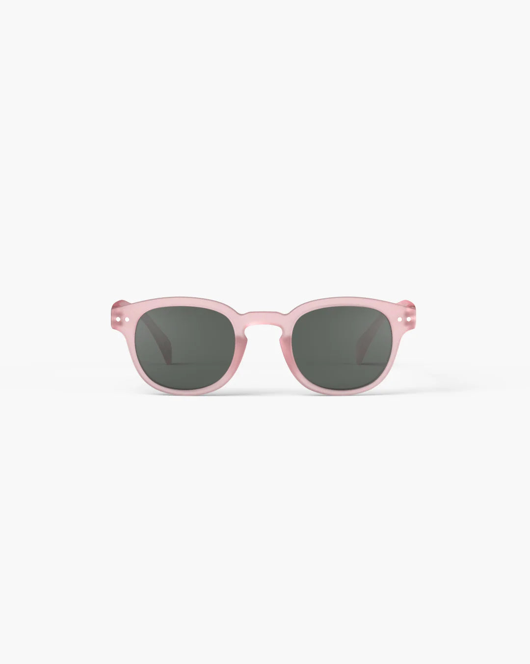 IZIPIZI #C square sunglasses in pink — front view