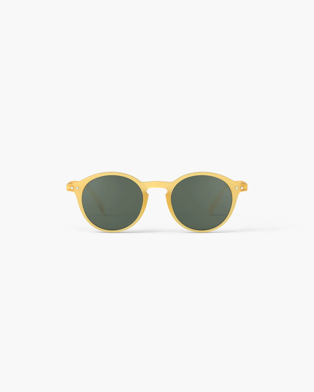 IZIPIZI #D square sunglasses in yellow honey — front view