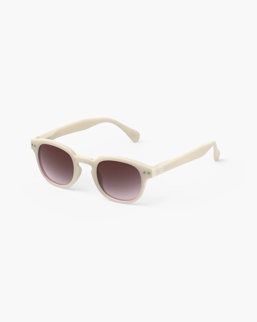 IZIPIZI #C vintage cream sunglasses — side view