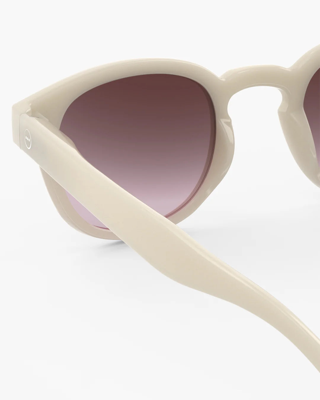 IZIPIZI #C vintage cream sunglasses — angle view