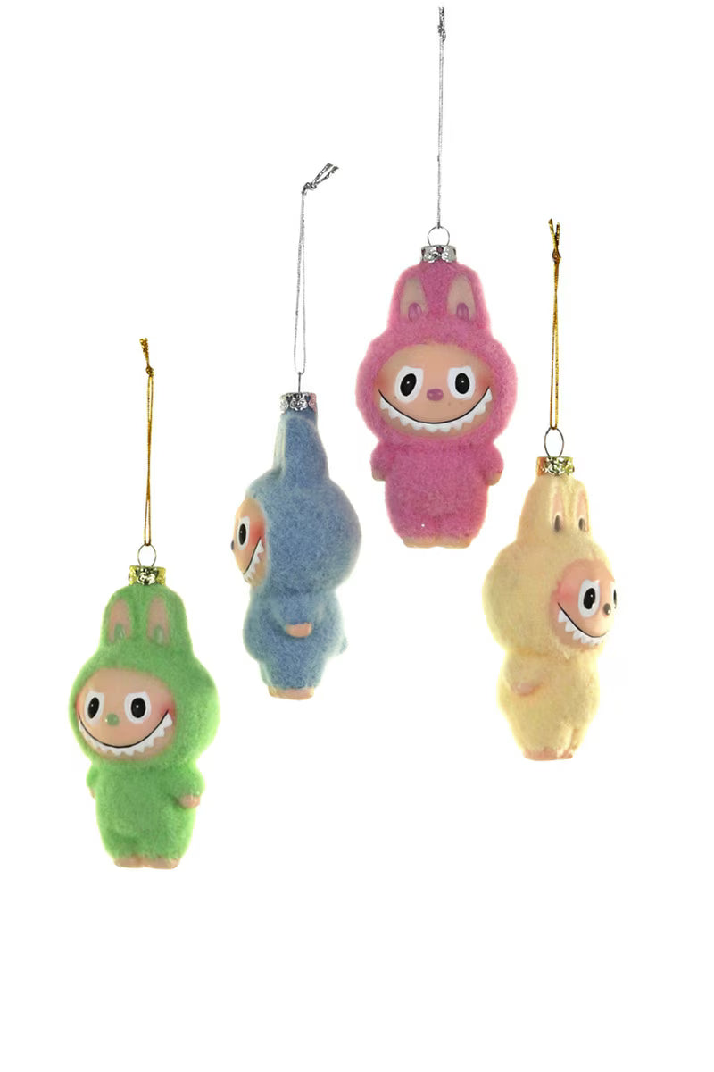 Labubu Christmas Decoration - Fuzzy Monster  bauble