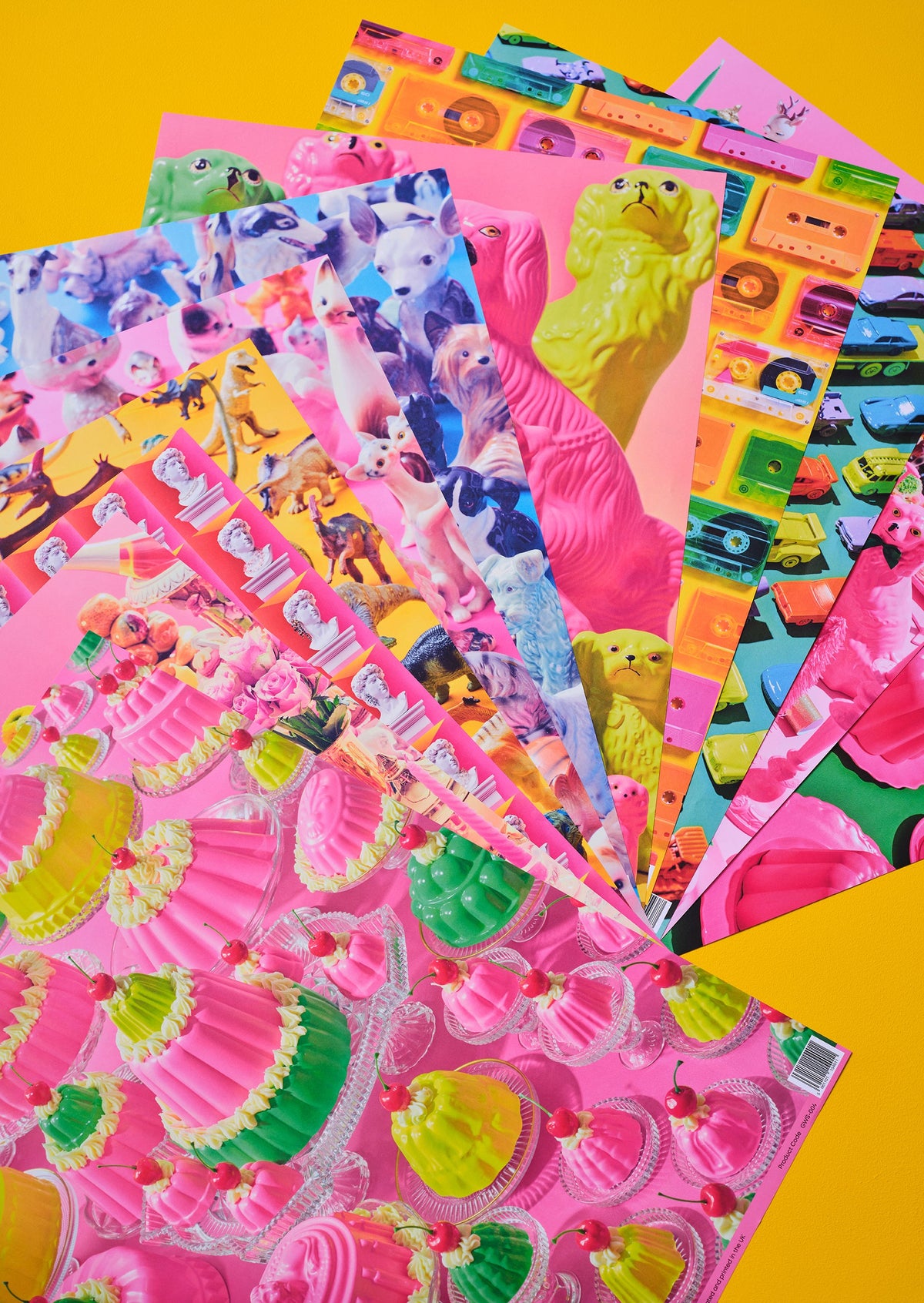 Dogscape Gift Wrap Sheet on a gift