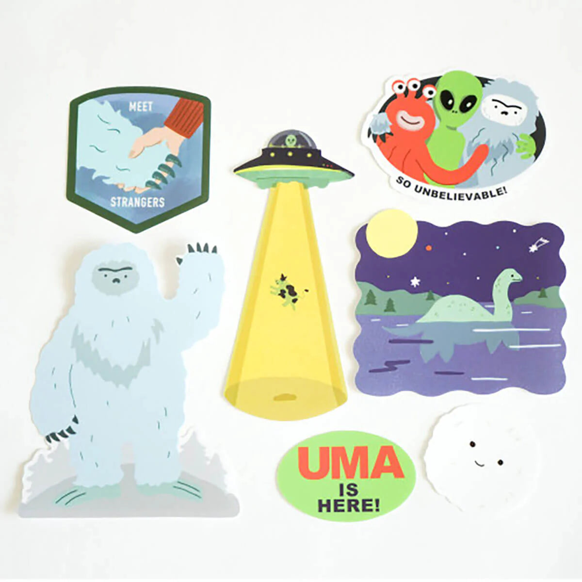Greeting Life UMA sticker pack – coordinated space illustration stickers