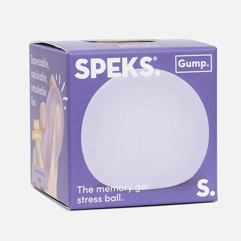 Speks Gump Original in Mist in its packaging