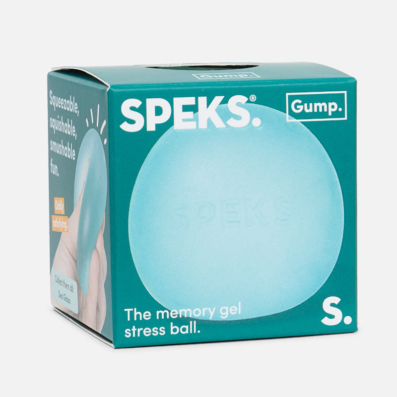 Speks Gump Original in Sea Glass in its packaging