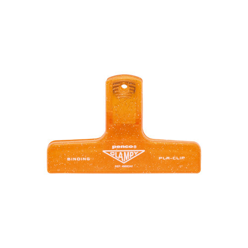 Hightide Penco Clampy binder clip in glitter orange