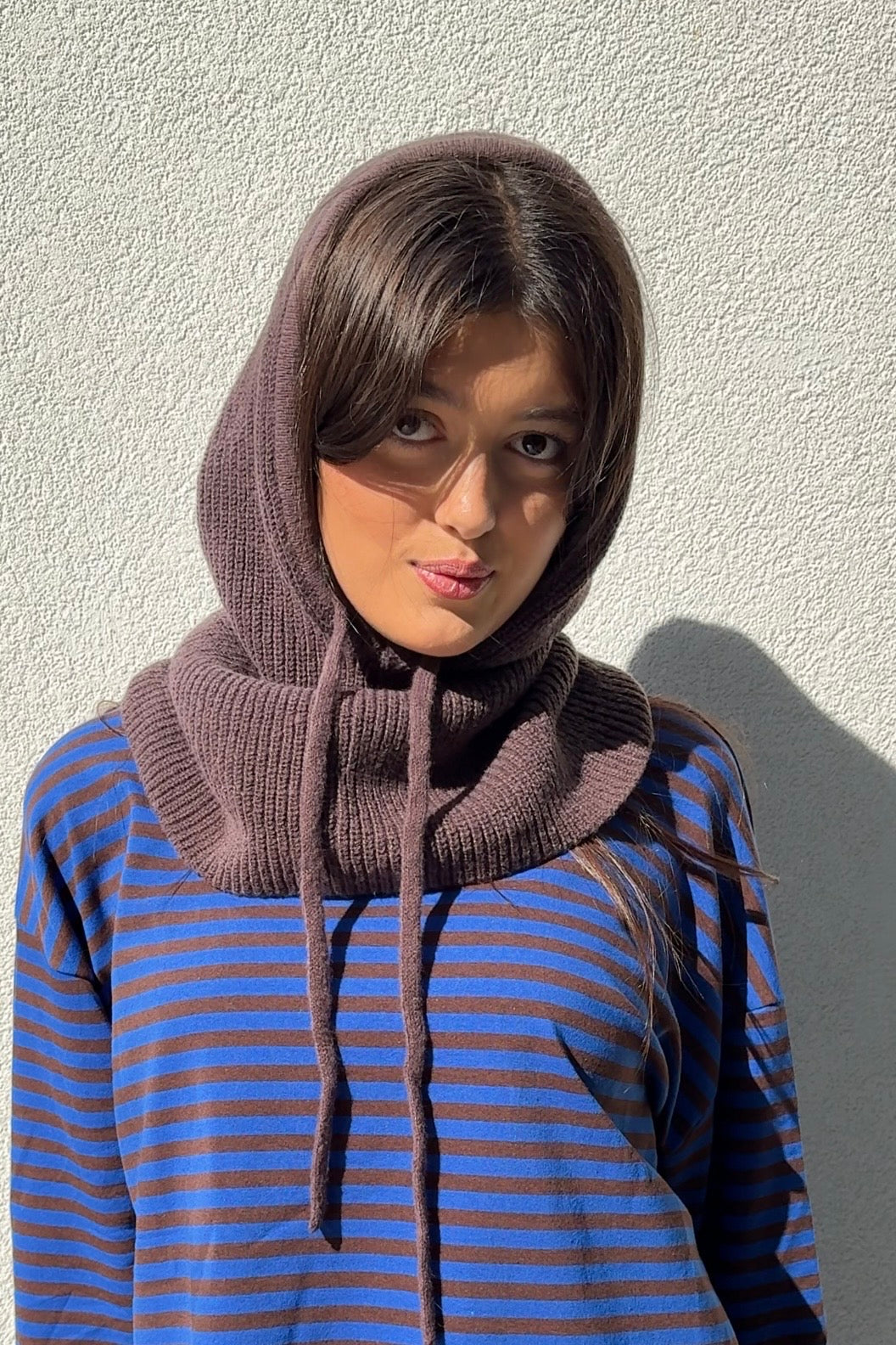 Rikke cashmere blend balaclava in brown
