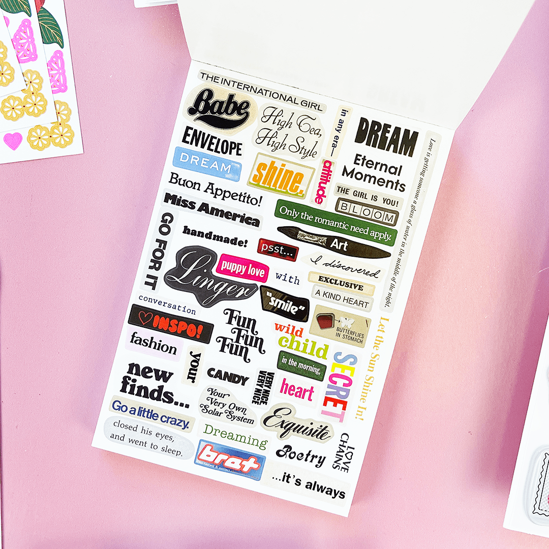 Daydreams Sticker Postcard Book postcard designs