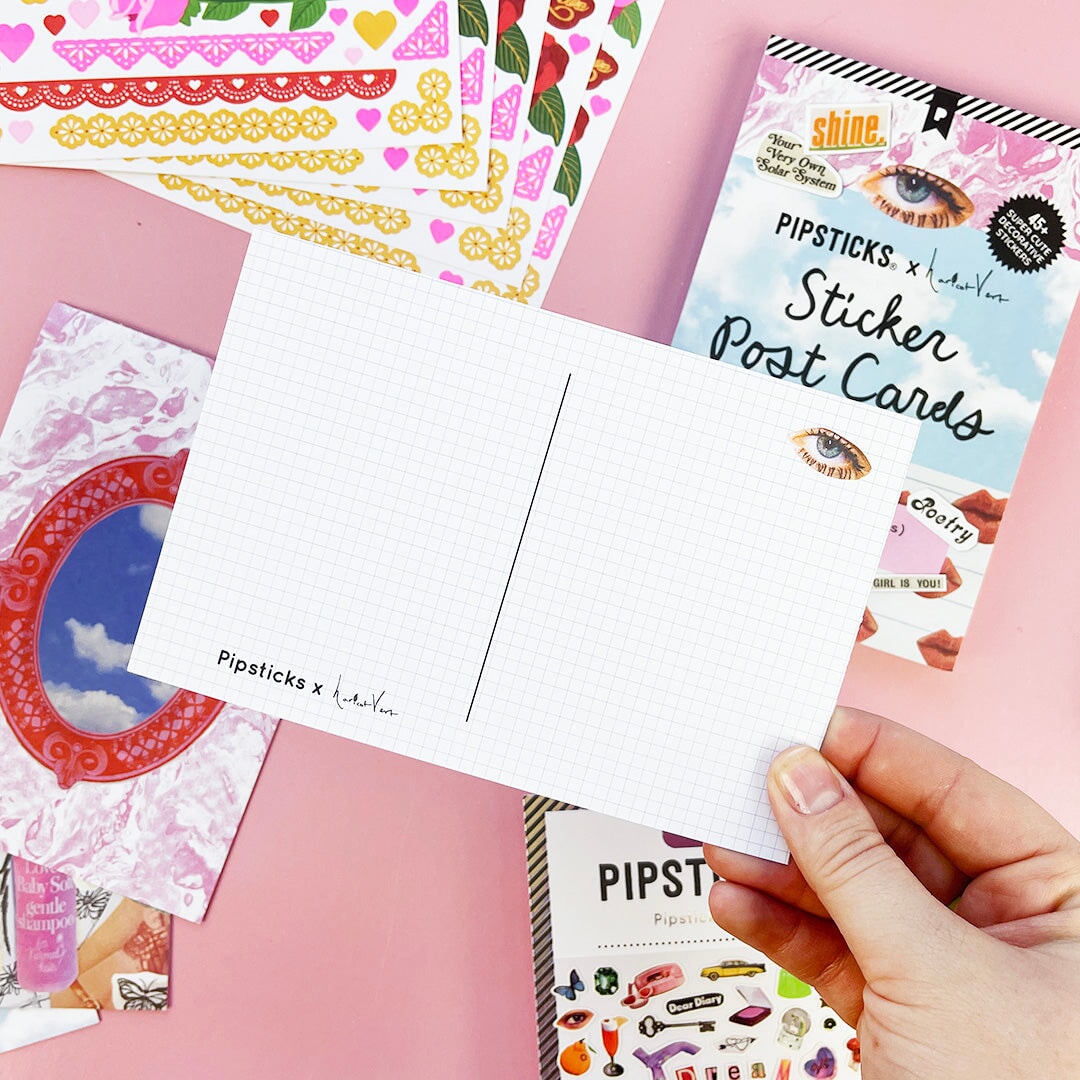 Pipsticks x Haricot Vert postcard book lifestyle shot