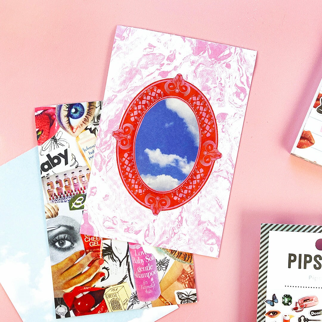 Daydreams sticker postcard book postcards