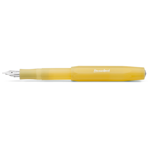 Kaweco Frosted Sport fountain pen in Sweet Banana yellow