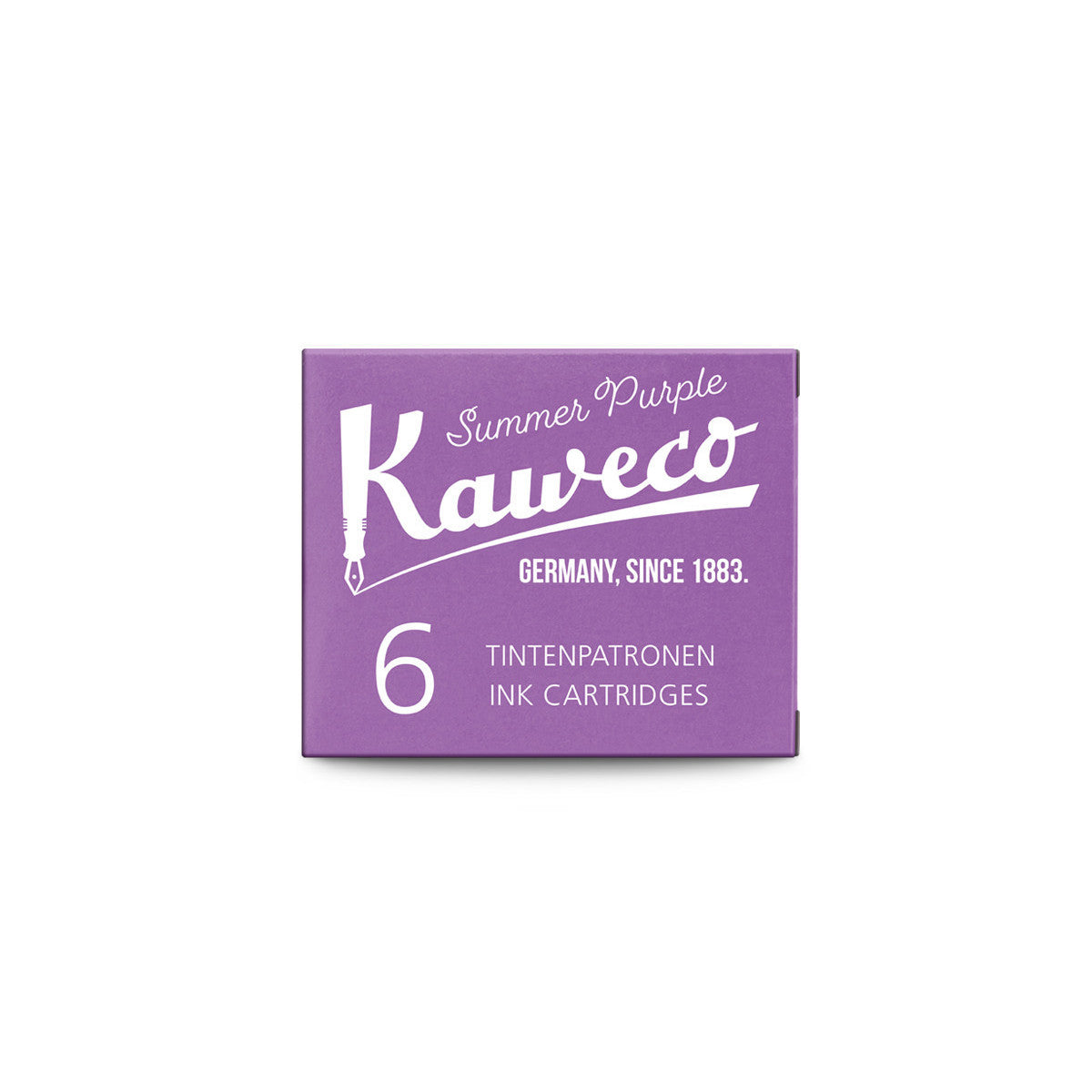 Kaweco Summer Purple ink cartridges, pack of 6
