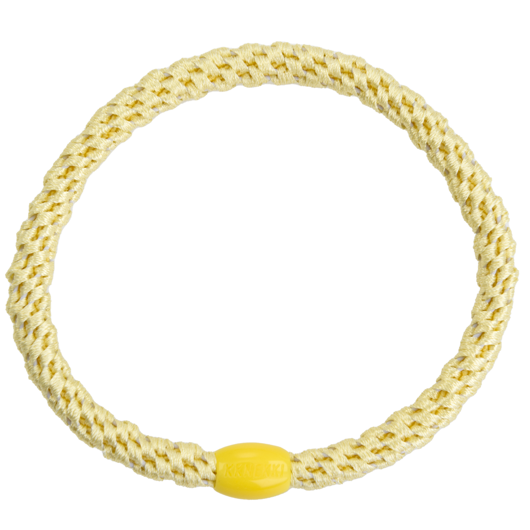 KKNEKKI Slim Light Yellow Hair Bobble