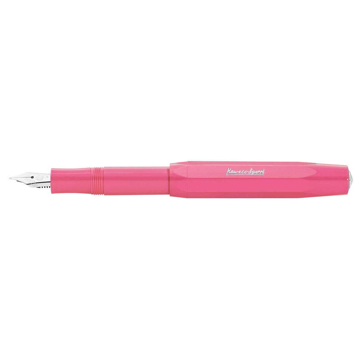 Kaweco Skyline Sport fountain pen in pink with silver trim