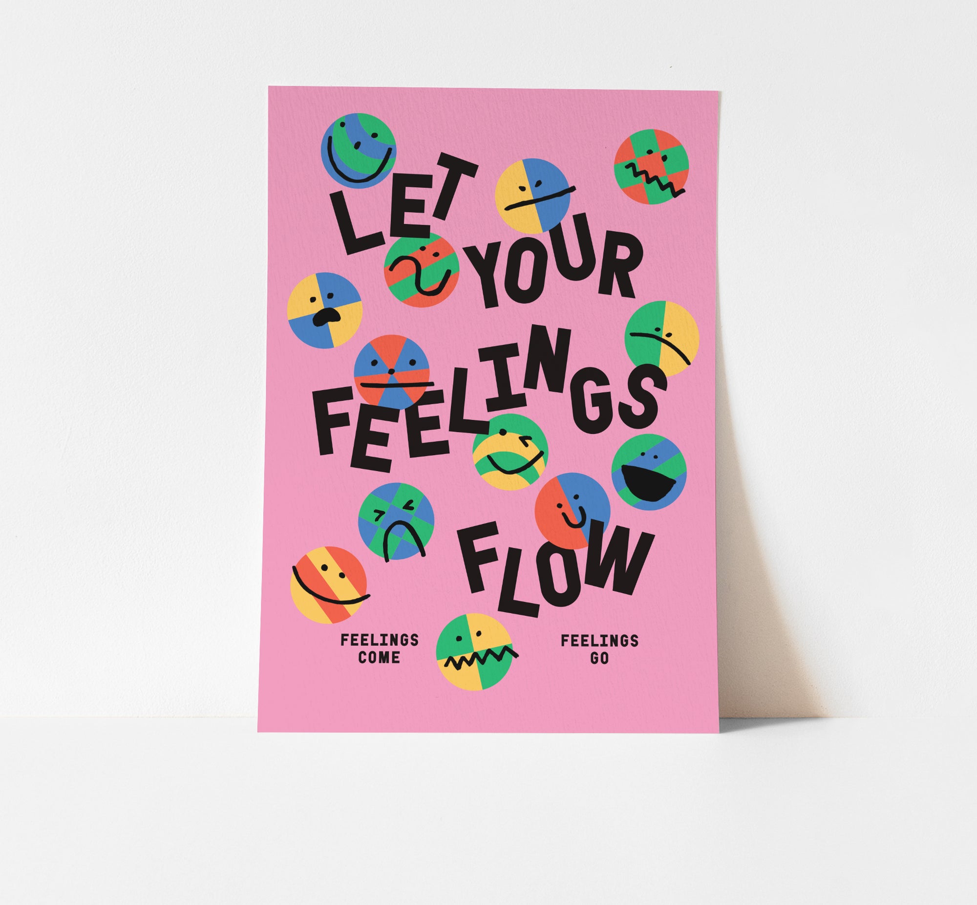 Let Your Feelings Flow A4 Art Print