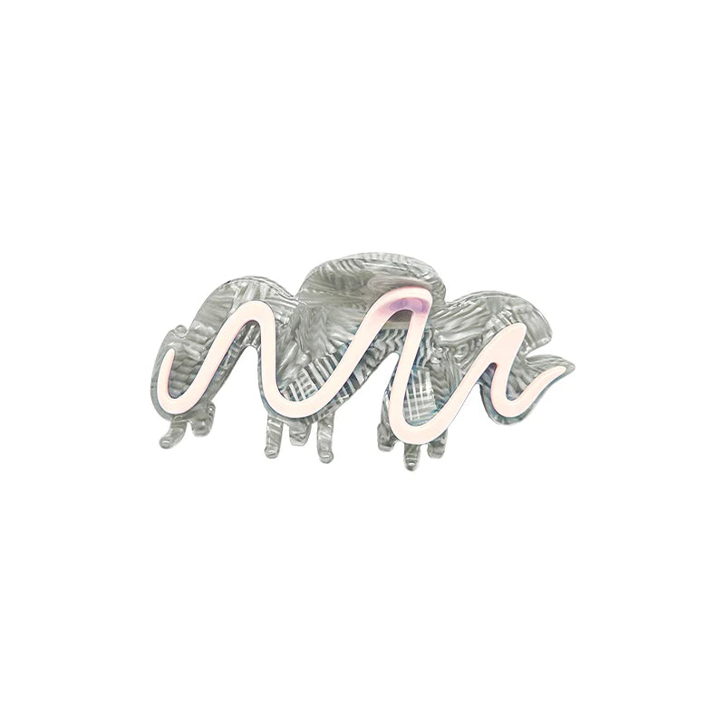 Likio Cream Biscuit Hair Claw – Pink Galaxy
