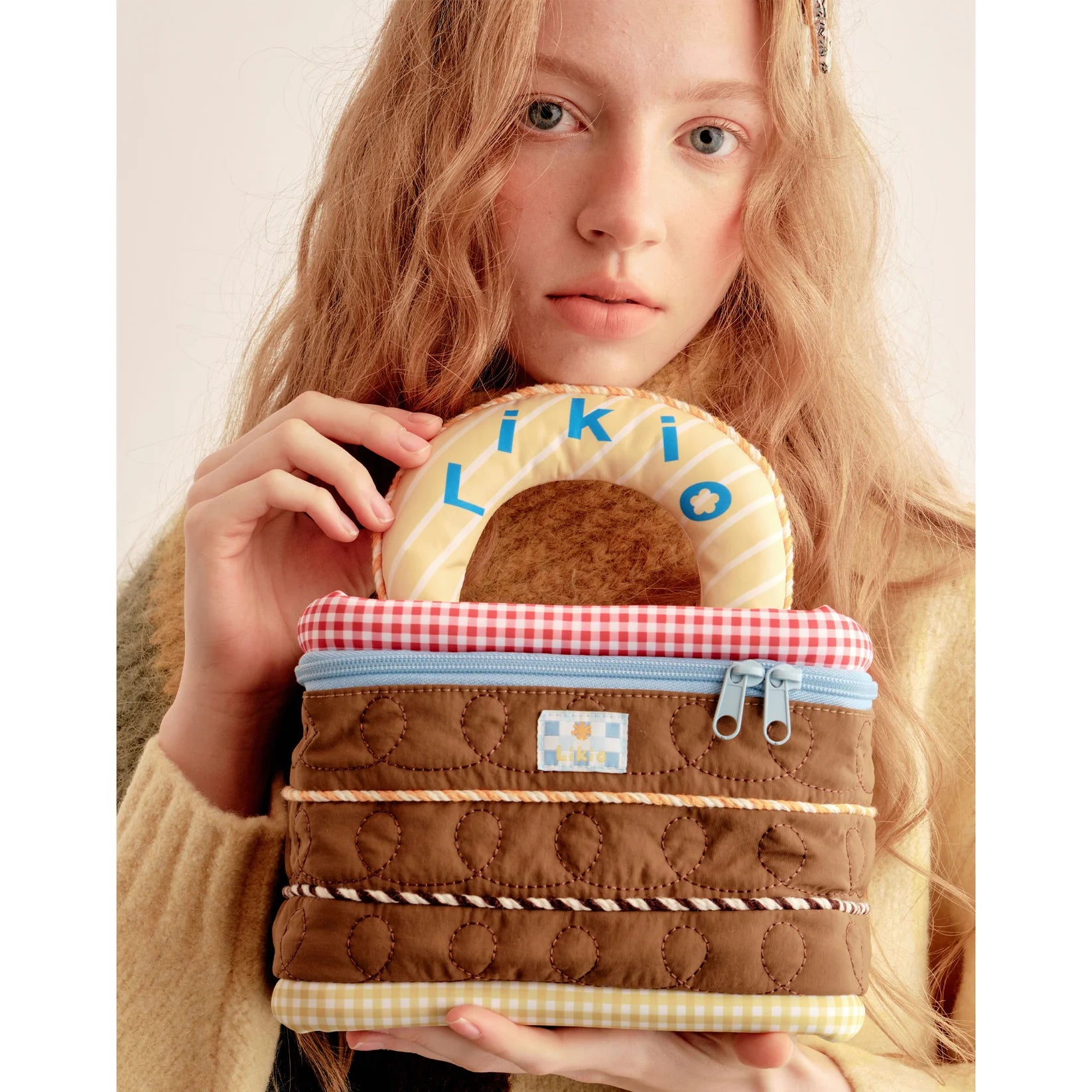 Likio Doodle Birthday Cake Makeup Bag – Dark Choco Splash