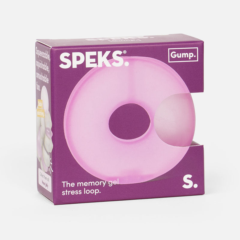 Speks Gump Loop in Moon Jelly in its box