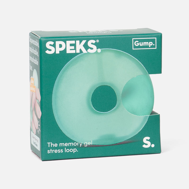 Speks Gump Loop in Sea Glass in its box