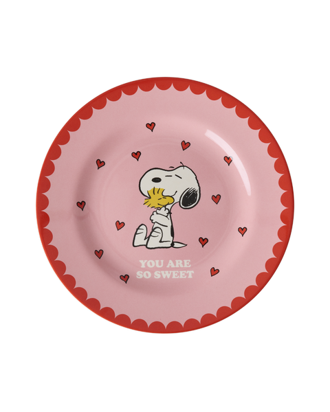 Snoopy Plate Pink