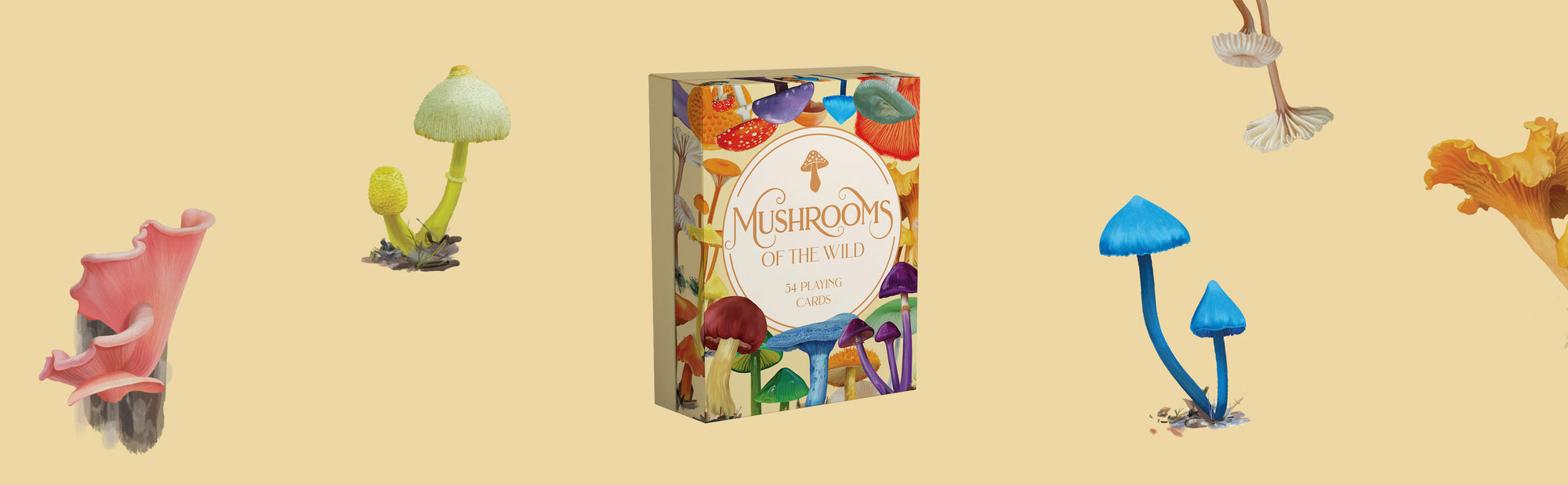 Mushrooms of the Wild - 54 playing cards